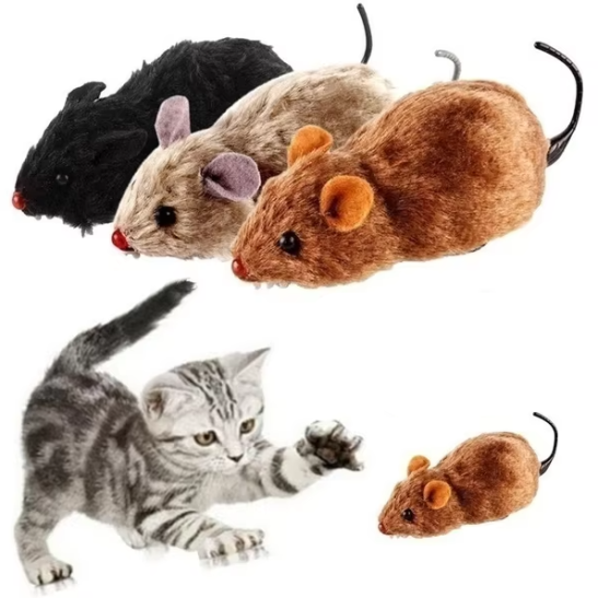 Electric Cat Play Mouse - Interactive Gerbil For Hunting Fun